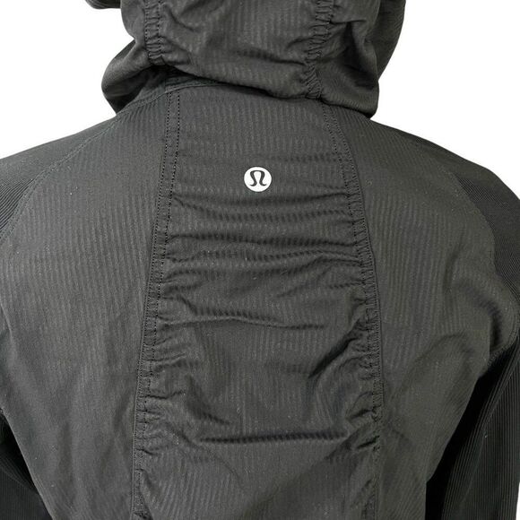 Lululemon Reversible Dance Studio Jacket Rib Sleeve Black Size 8 - Picture 3 of 13